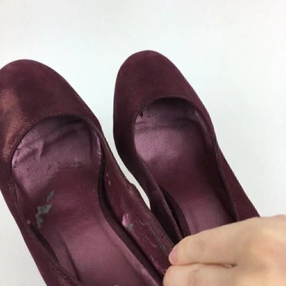 Aldo Heels Sz 40 10 Plum Purple Glitter Platforms - Picture 8 of 8